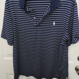Polo by Ralph Lauren Navy Blue Striped Polo Shirt